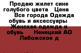 Продаю жилет сине-голубого цвета › Цена ­ 500 - Все города Одежда, обувь и аксессуары » Женская одежда и обувь   . Ненецкий АО,Лабожское д.